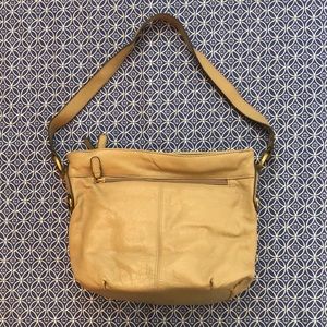 Tan leather shoulder bag - Croft & Barrow.